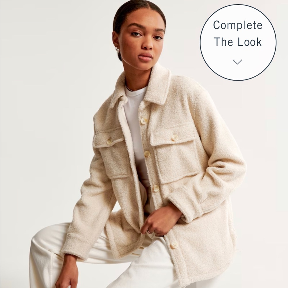 Abercrombie and Fitch Sherpa Shirt Jacket